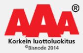 Logo AAA Korkein luottoluokitus Bisnode 2014